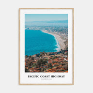 Pacific Coast Highway Portrait Color Poster