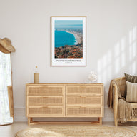 Pacific Coast Highway Portrait Color Poster
