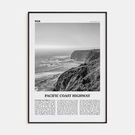 Pacific Coast Highway Travel B&W No 1 Poster