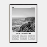 Pacific Coast Highway Travel B&W No 1 Poster