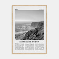 Pacific Coast Highway Travel B&W No 1 Poster