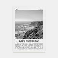Pacific Coast Highway Travel B&W No 1 Poster