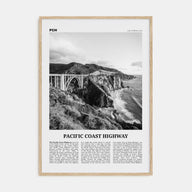 Pacific Coast Highway Travel B&W No 2 Poster
