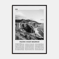 Pacific Coast Highway Travel B&W No 2 Poster
