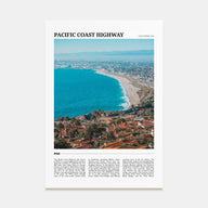 Pacific Coast Highway Travel Color Poster