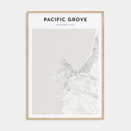 Pacific Grove Map Portrait Poster