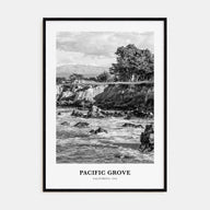 Pacific Grove Portrait B&W Poster