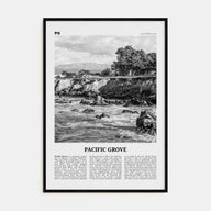 Pacific Grove Travel B&W Poster