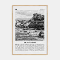 Pacific Grove Travel B&W Poster
