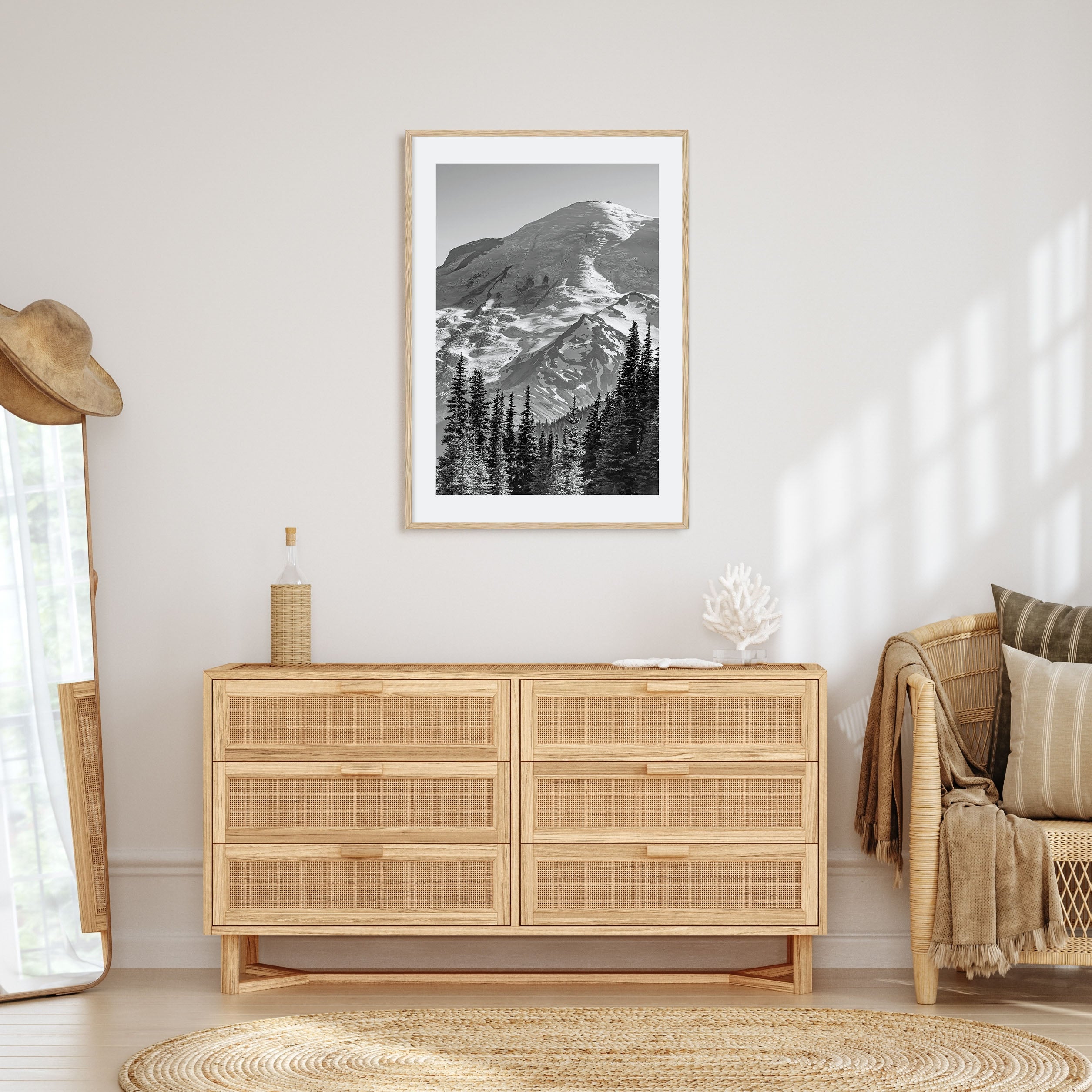 Pacific Northwest Photo B&W Poster