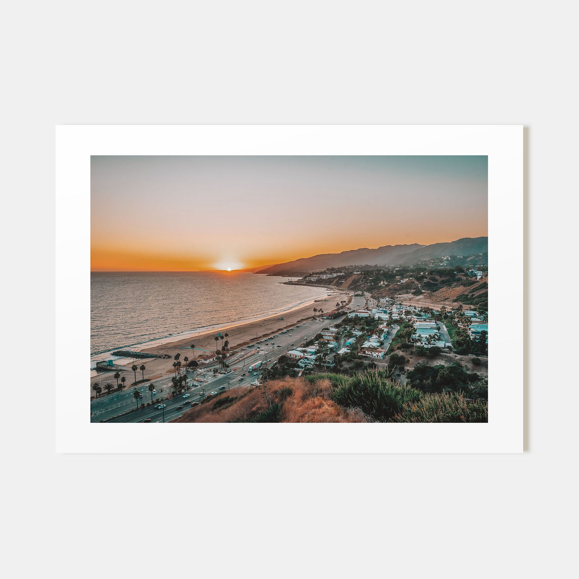 Pacific Palisades Landscape Color Poster