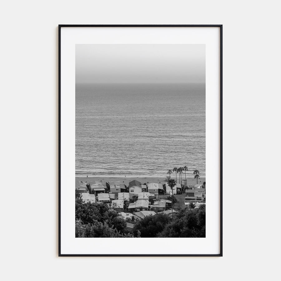 Pacific Palisades Photo B&W Poster