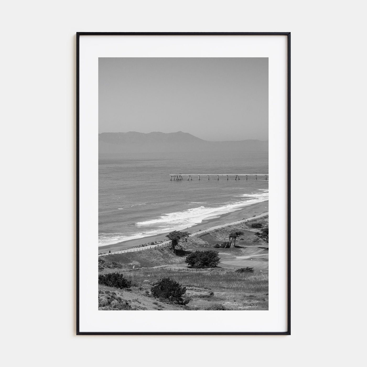 Pacifica Photo B&W Poster