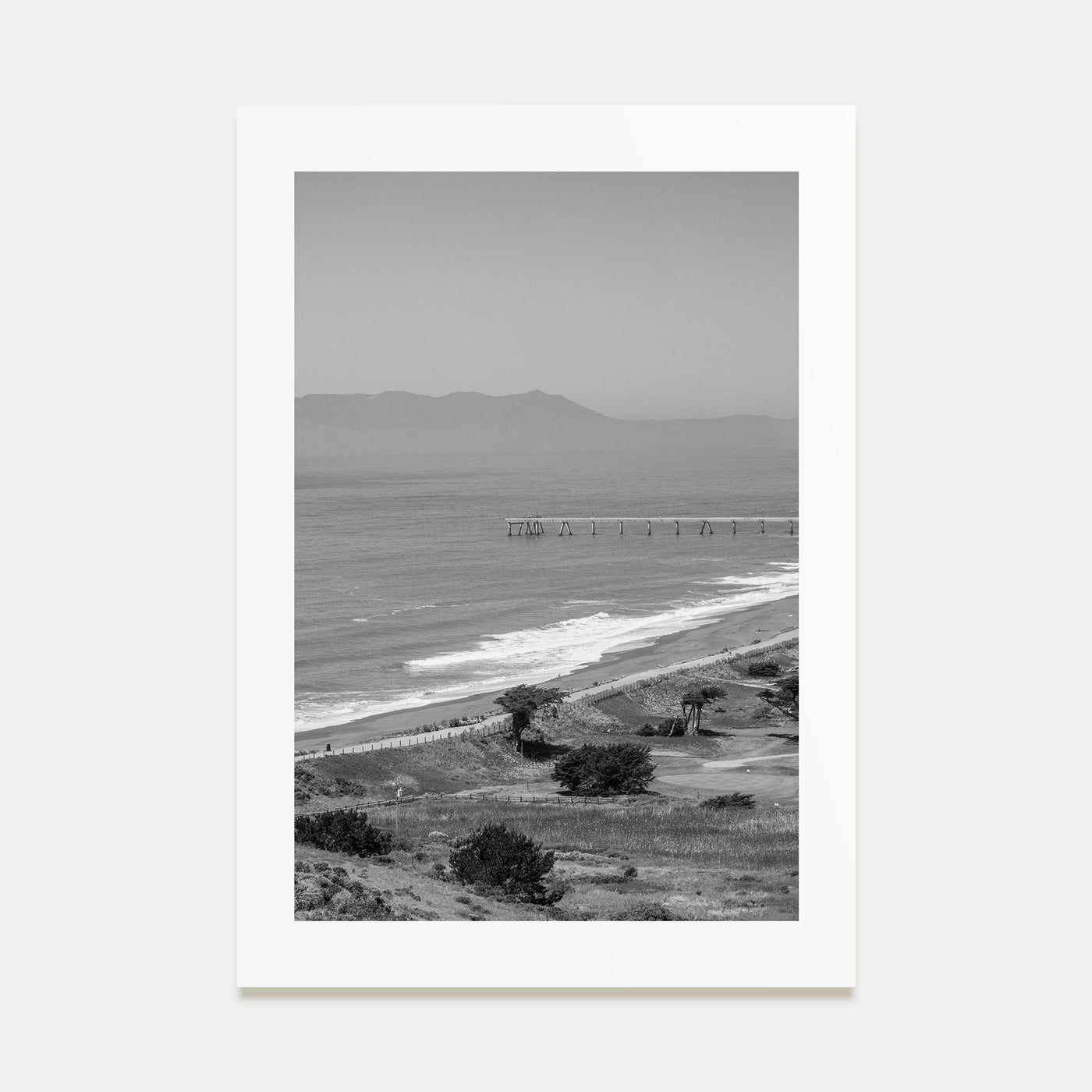 Pacifica Photo B&W Poster