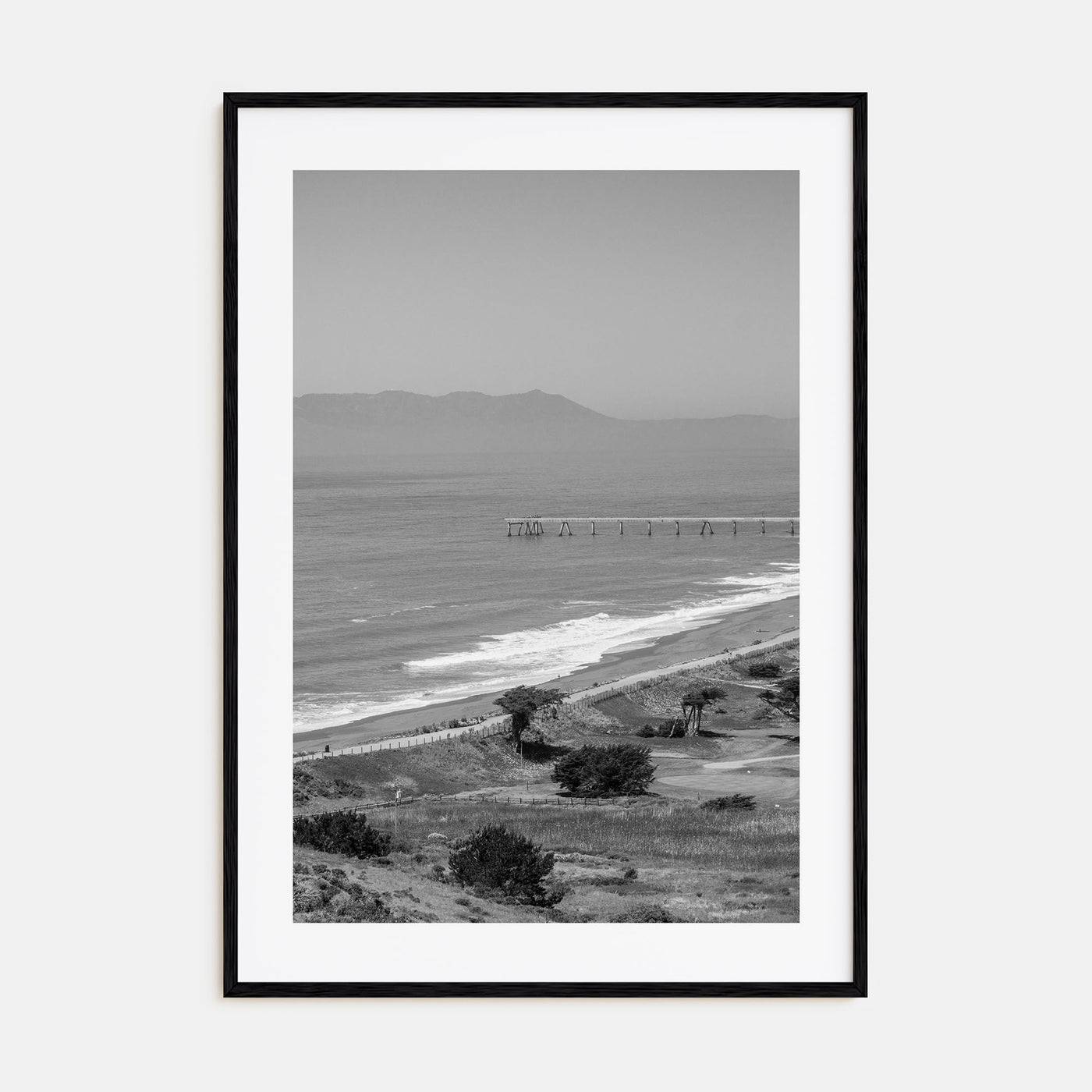 Pacifica Photo B&W Poster