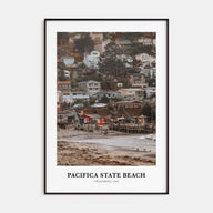 Pacifica State Beach Portrait Color Poster