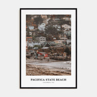 Pacifica State Beach Portrait Color Poster