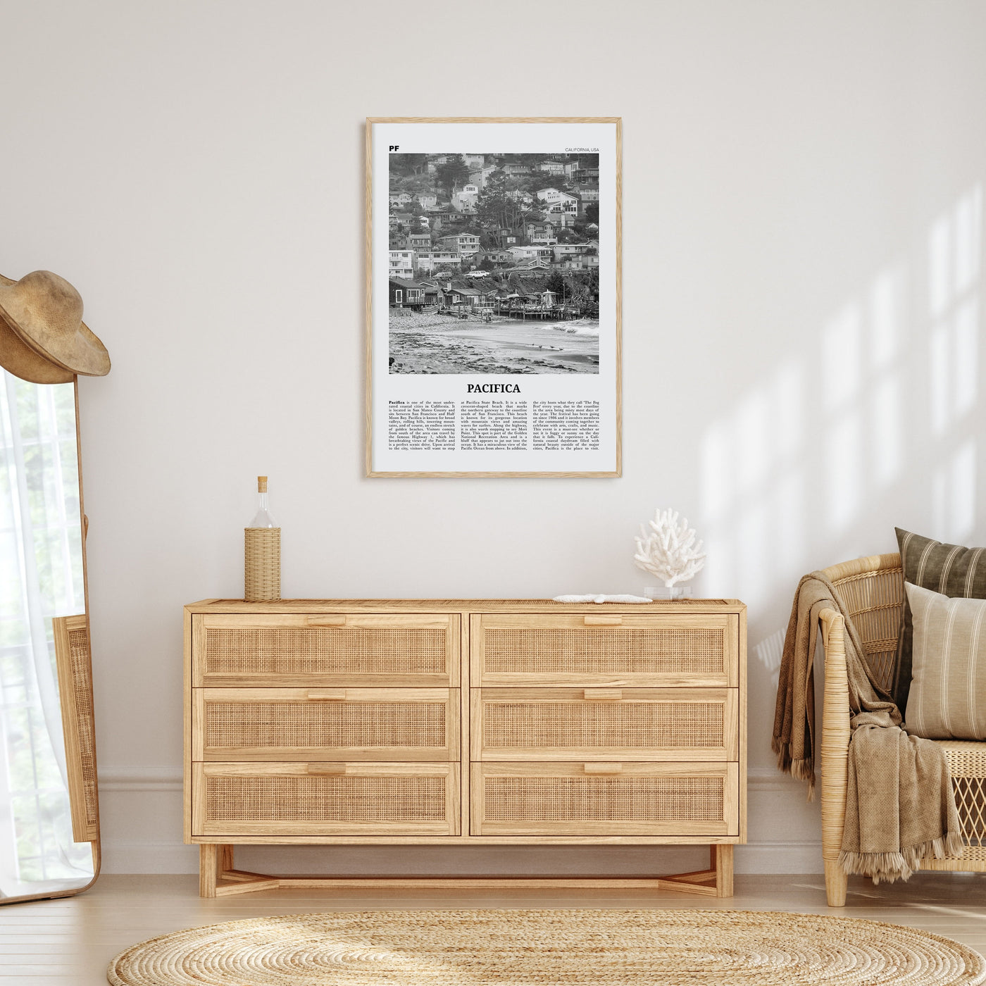 Pacifica Travel B&W No 1 Poster