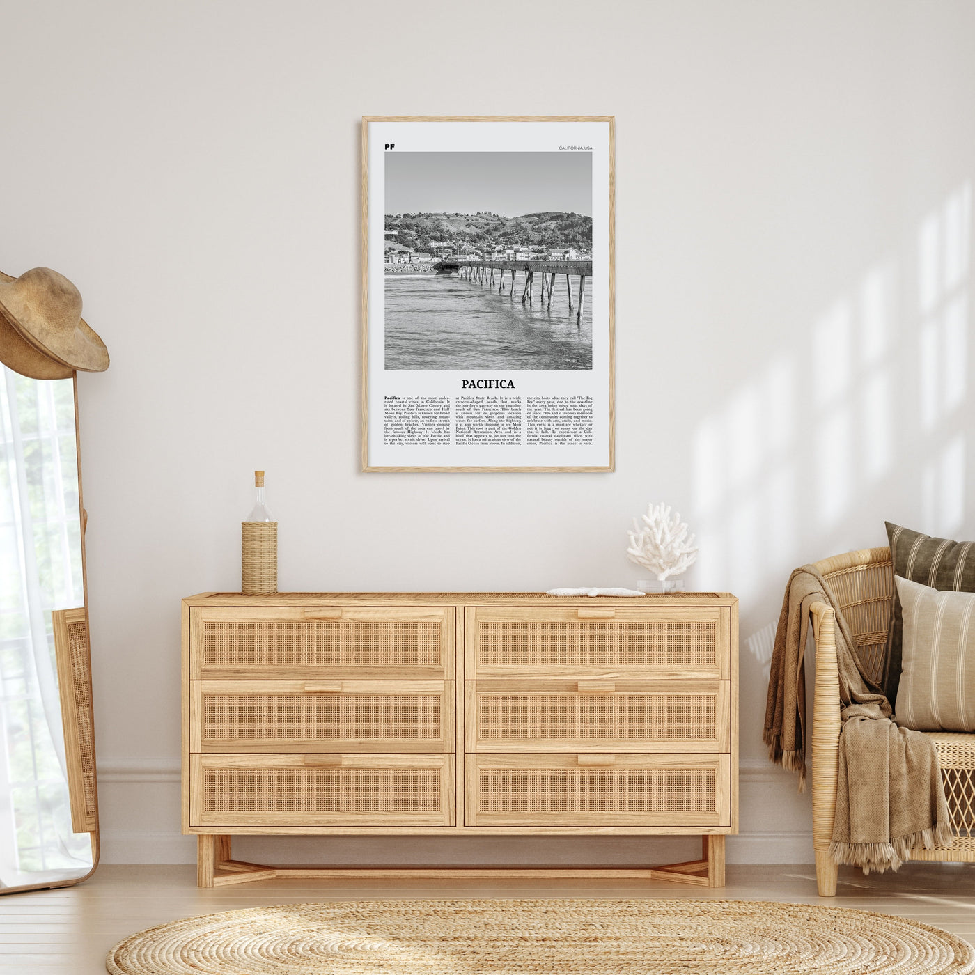 Pacifica Travel B&W No 2 Poster