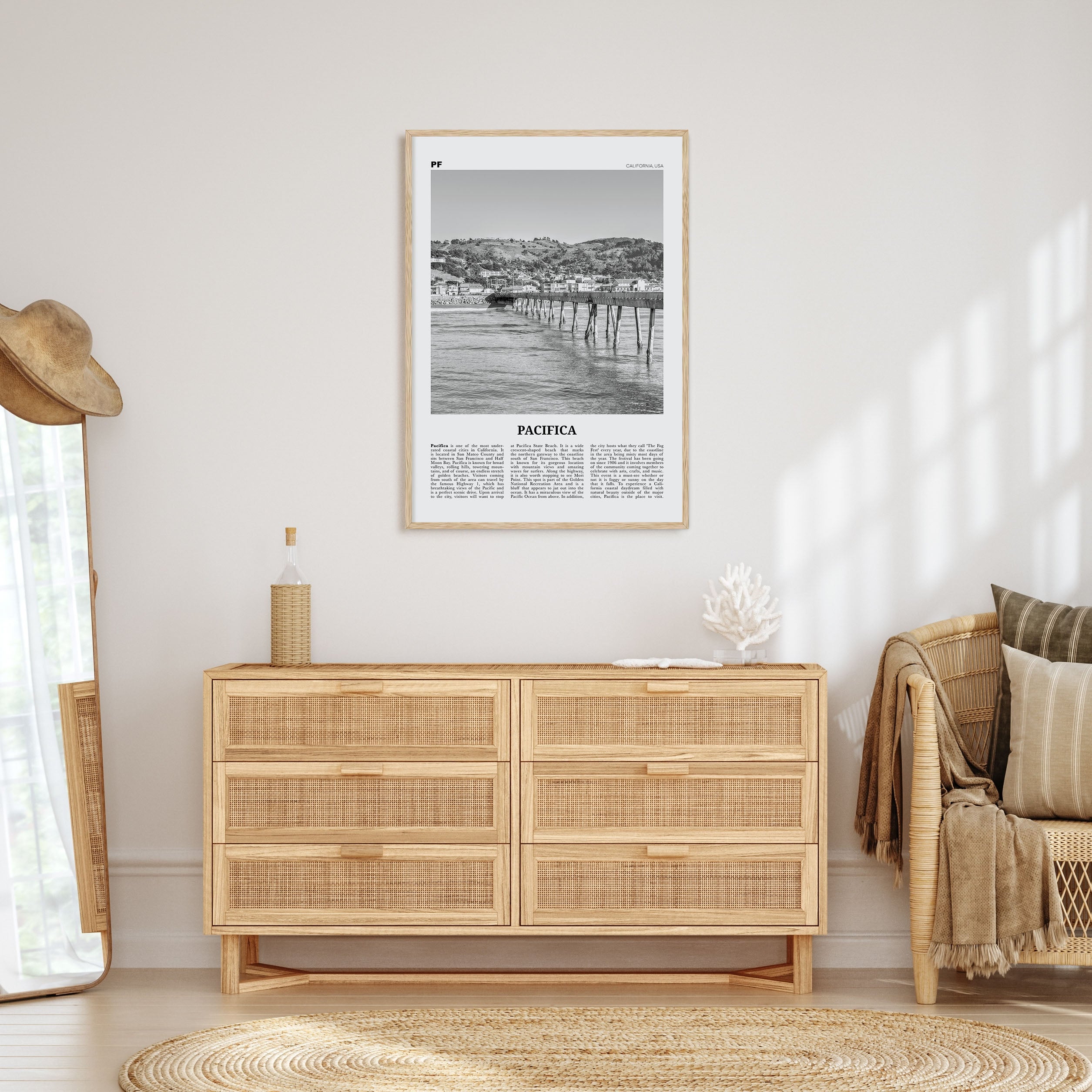 Pacifica Travel B&W No 2 Poster