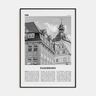 Paderborn Travel B&W Poster