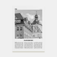 Paderborn Travel B&W Poster