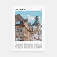 Paderborn Travel Color Poster