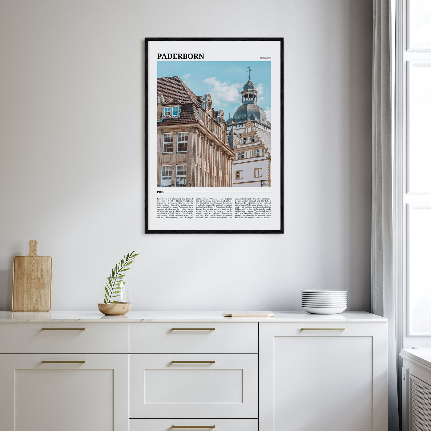 Paderborn Travel Color Poster