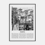 Padova Travel B&W Poster