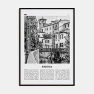 Padova Travel B&W Poster