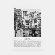 Padova Travel B&W Poster