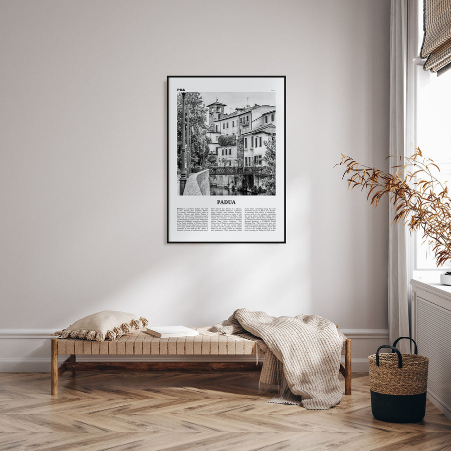 Padua Travel B&W Poster