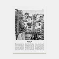 Padua Travel B&W Poster