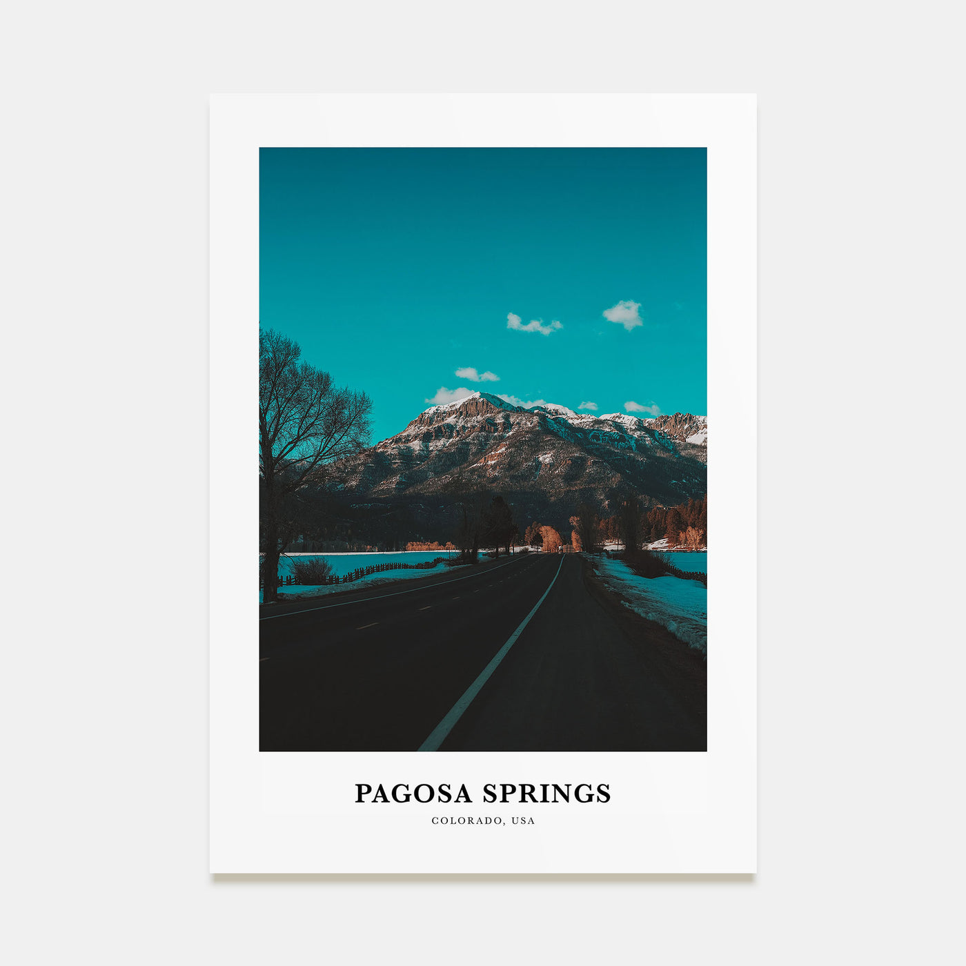 Pagosa Springs Portrait Color Poster