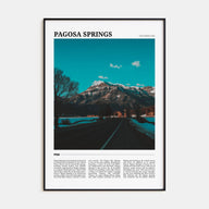 Pagosa Springs Travel Color Poster
