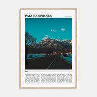 Pagosa Springs Travel Color Poster