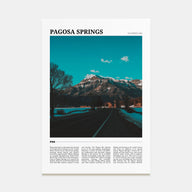 Pagosa Springs Travel Color Poster
