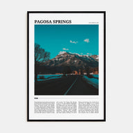 Pagosa Springs Travel Color Poster