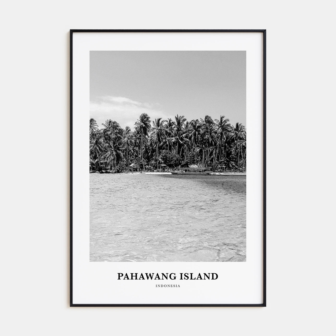 Pahawang Island Portrait B&W Poster