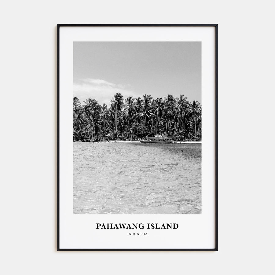 Pahawang Island Portrait B&W Poster