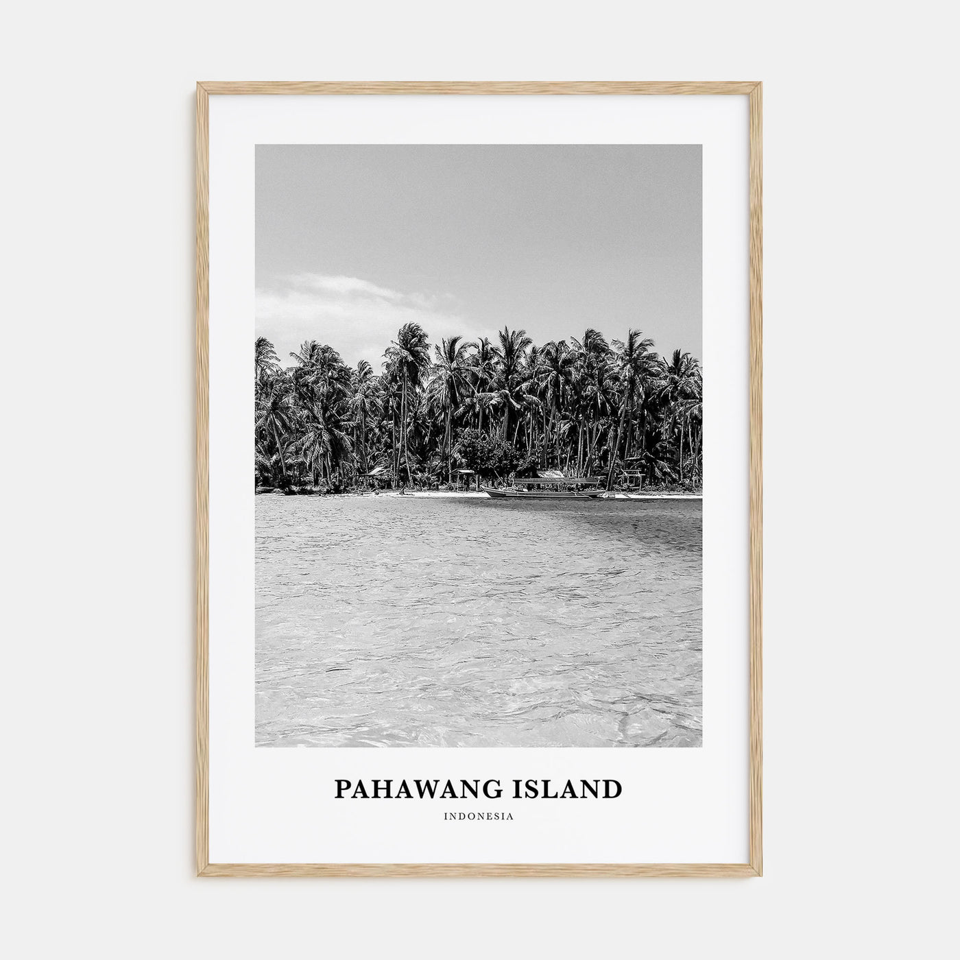 Pahawang Island Portrait B&W Poster
