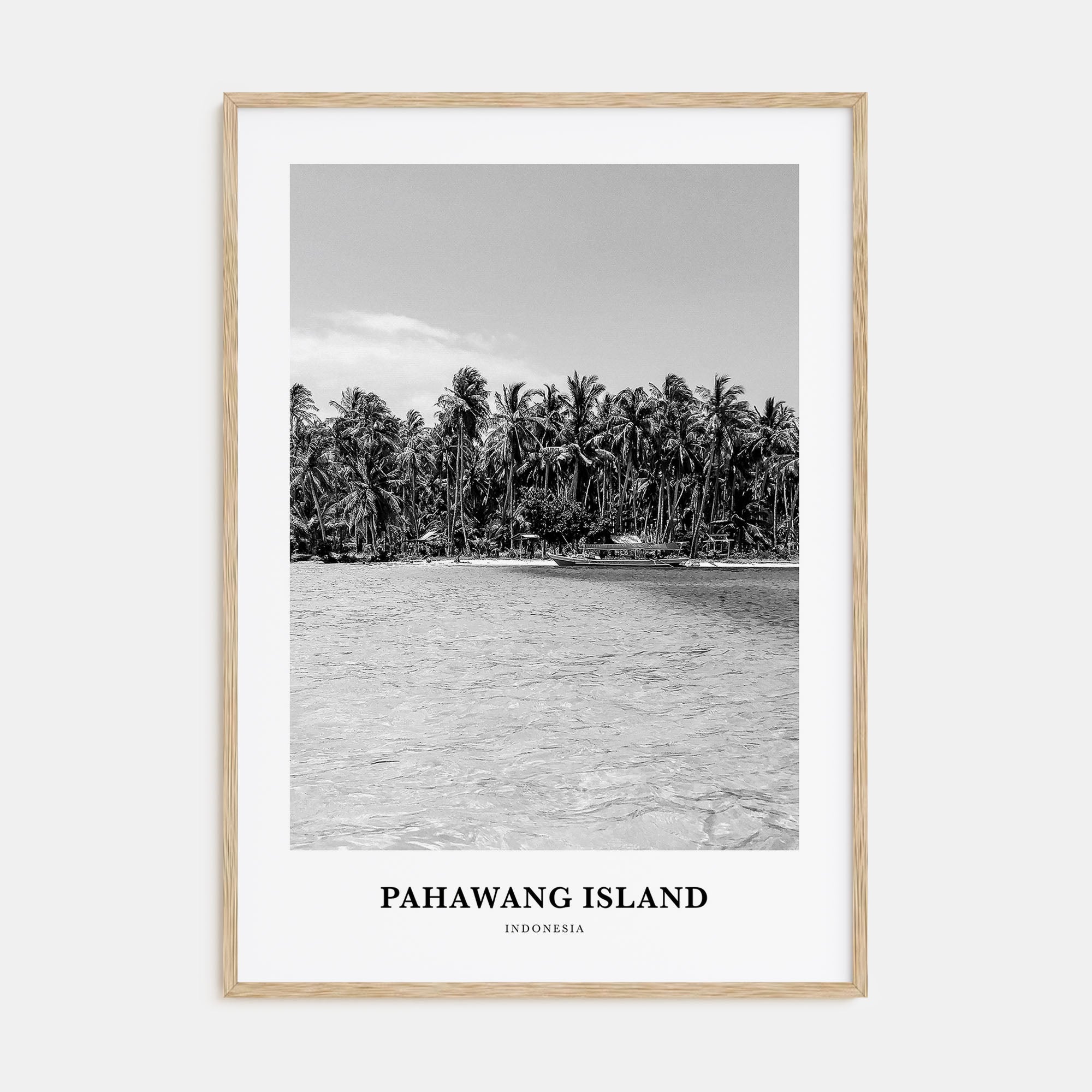 Pahawang Island Portrait B&W Poster