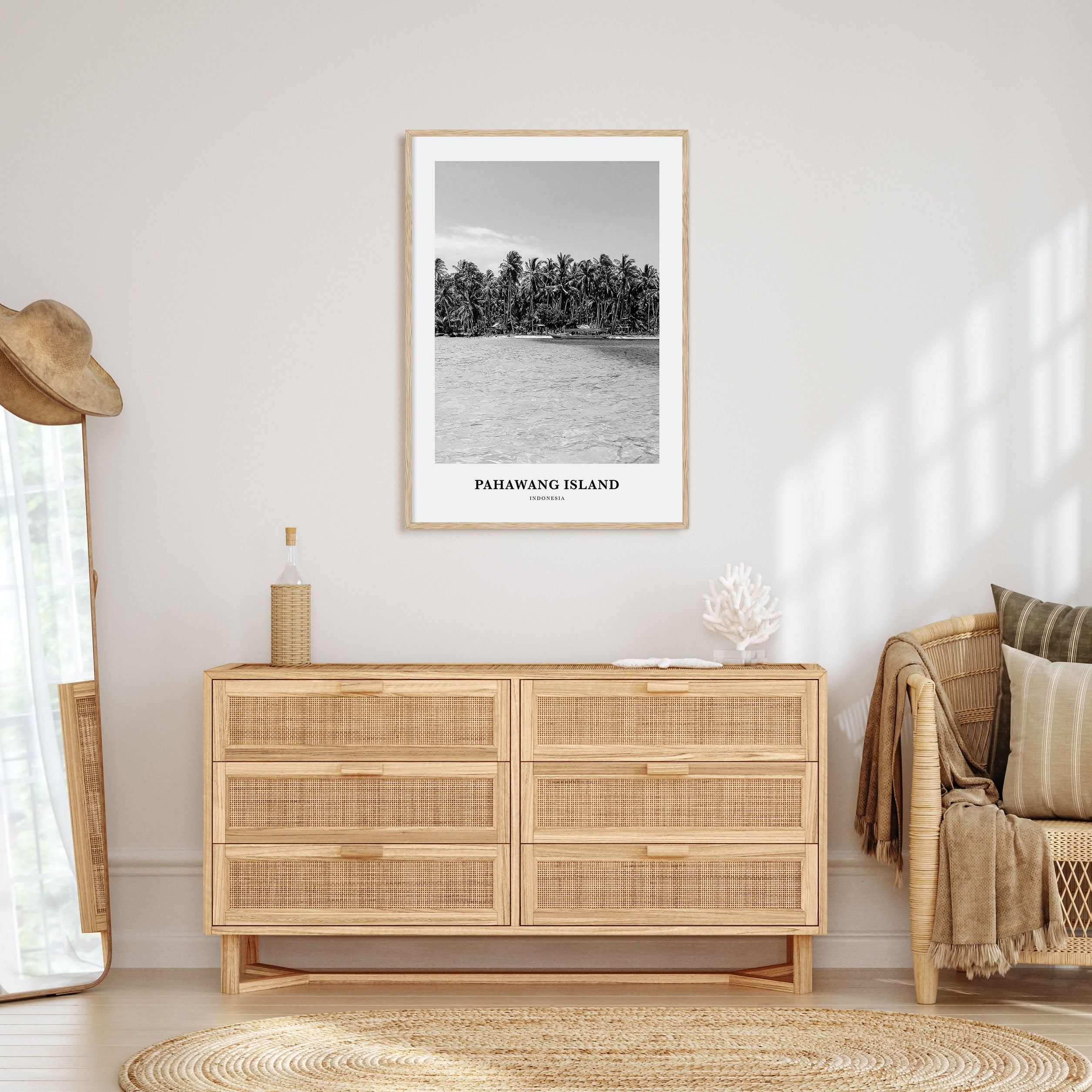 Pahawang Island Portrait B&W Poster