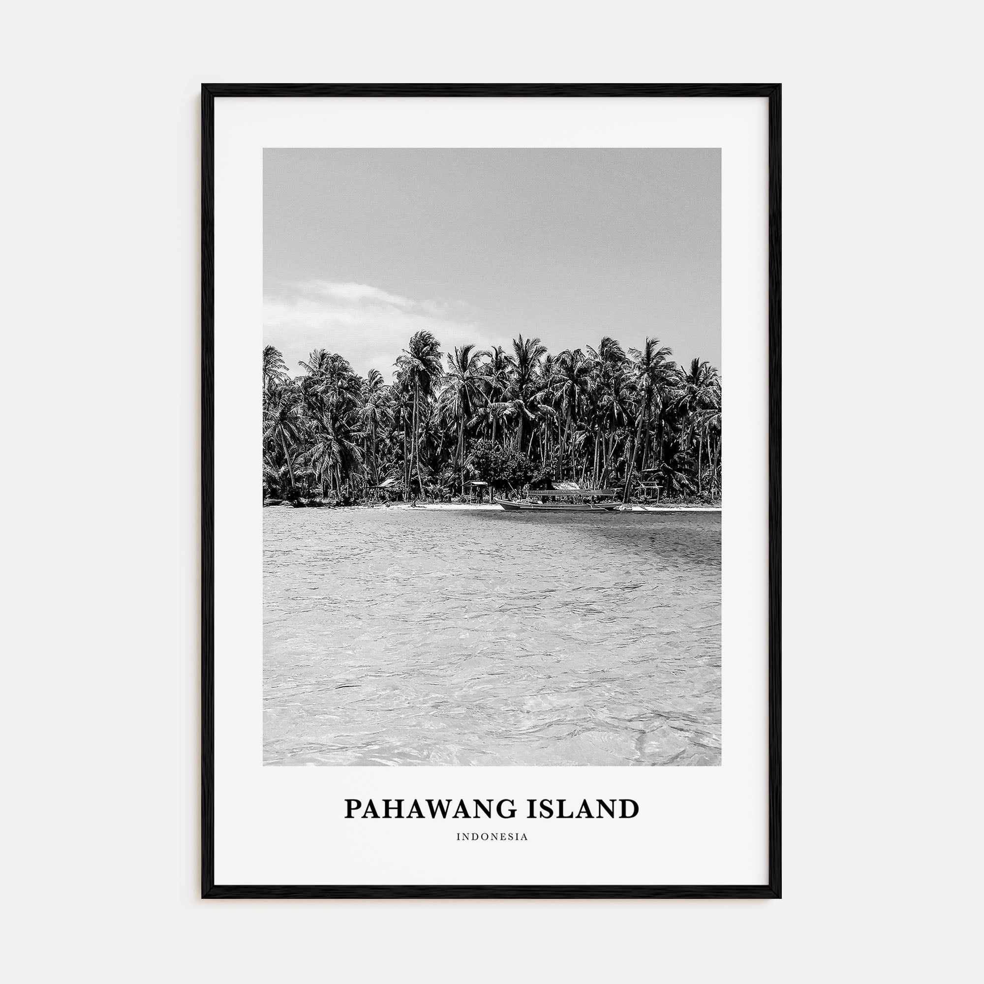 Pahawang Island Portrait B&W Poster