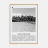 Pahawang Island Travel B&W Poster