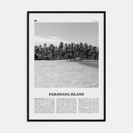 Pahawang Island Travel B&W Poster