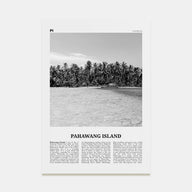Pahawang Island Travel B&W Poster