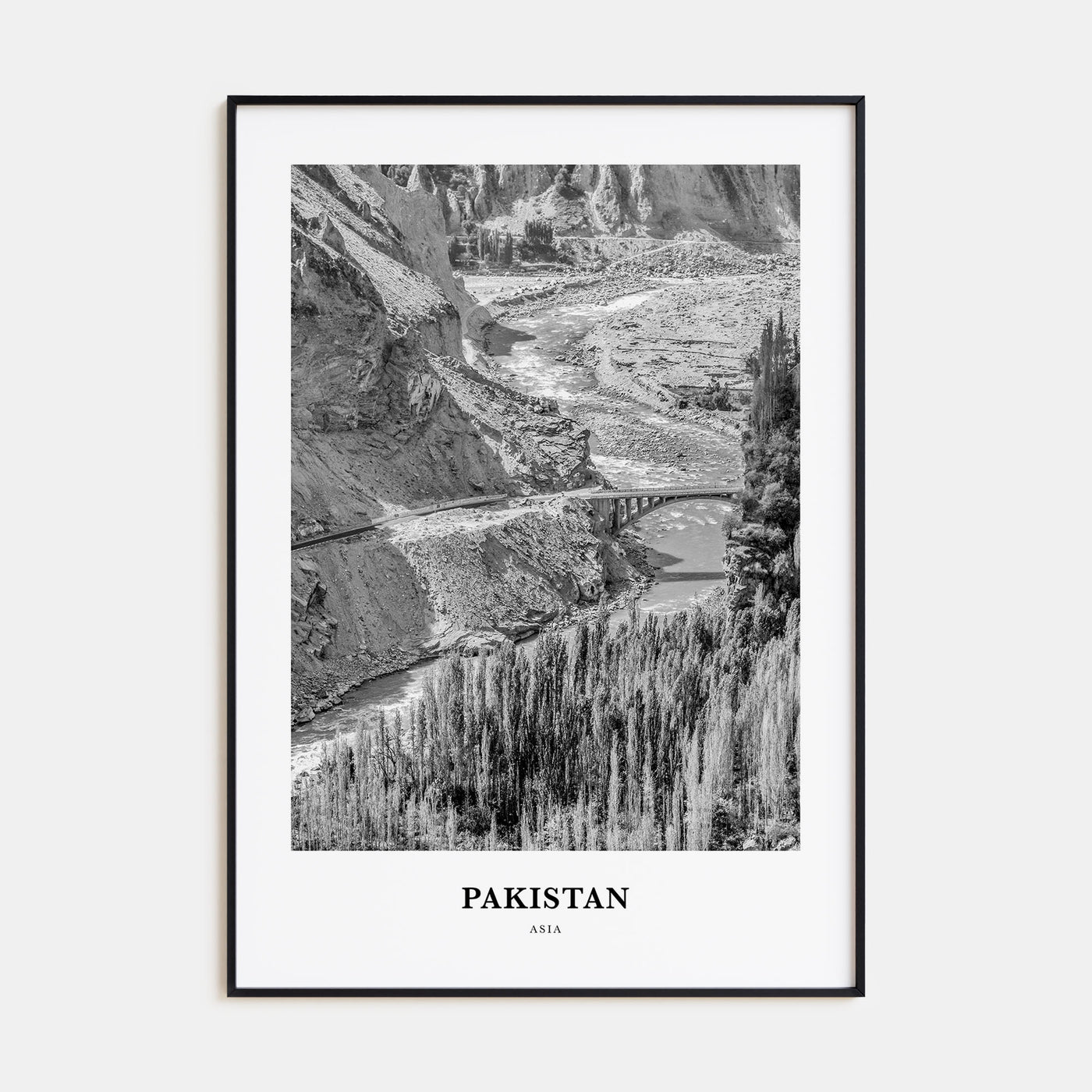 Pakistan Portrait B&W No 1 Poster