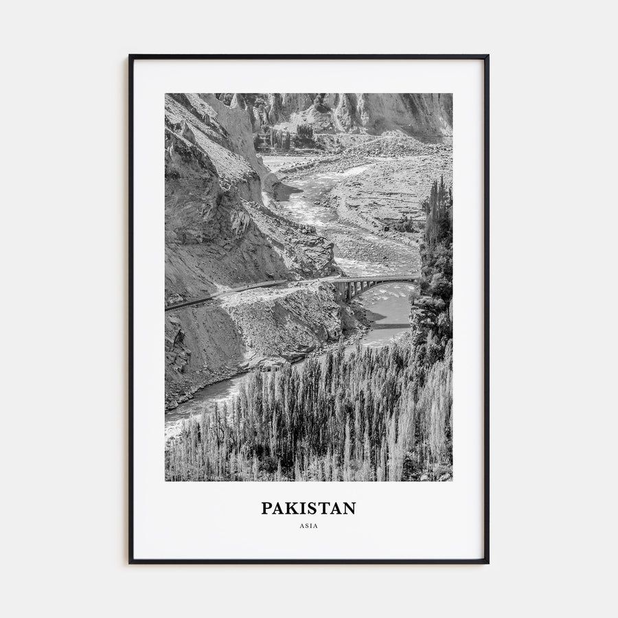 Pakistan Portrait B&W No 1 Poster