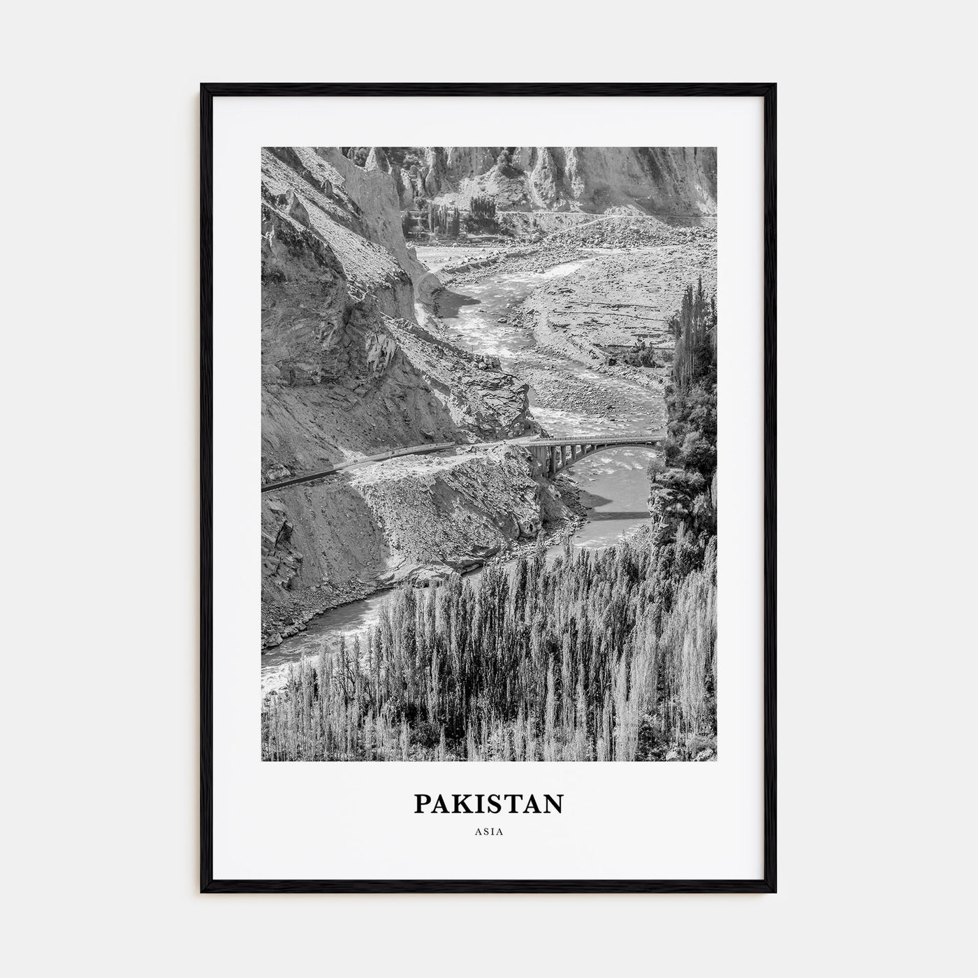 Pakistan Portrait B&W No 1 Poster